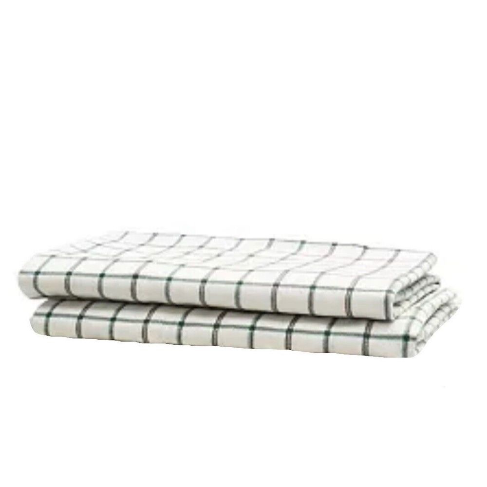 Ralph Lauren Millerton Plaid Flannel STANDARD Pillowcases GREEN / RED MULTI